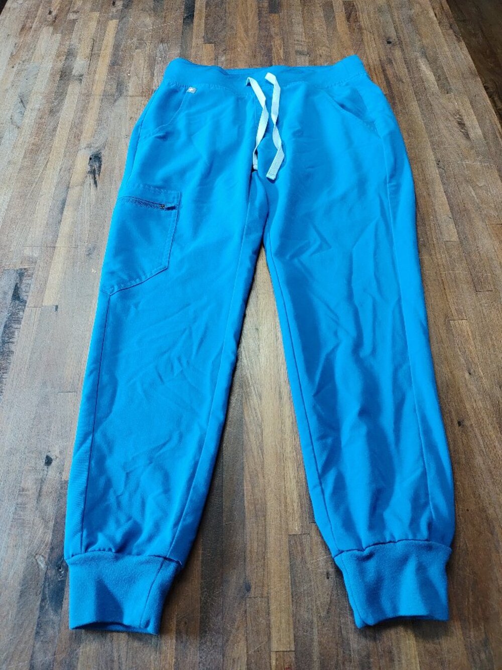 FIGS Zamora Jogger Scrub Pants Womens XS Petite Ciel Blue W18SW2005P Medical